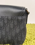 Borsa a tracolla piccola saddle Christian Dior Nero