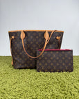 Borsa Neverfull Louis Vuitton MM Marrone