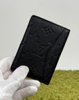 Portacarte Louis Vuitton Nero In pelle
