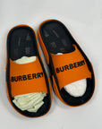 Ciabatte Burberry Size 42 nere e arancioni