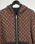 Felpa Louis Vuitton reversibile Size L marrone e nera