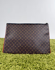 Pochette A4 multi tasca Louis Vuitton Marrone Multicolor