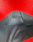 Pochette Yves Saint Laurent Grain de Poudre Uptown Rosso