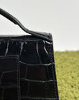 Borsa Jacquemus La grande Bambino Coccodrillo Nero