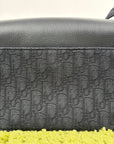 Borsa a tracolla Christian Dior Saddle con pattina Nero