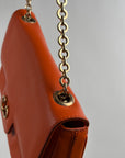 Borsa Ferragamo Gancini Chain Arancione