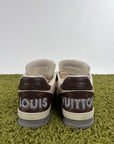 Louis vuitton trainer 6=40 calza 41 marrone bianco e panna