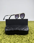 Occhiali da sole Cat-eye Chanel Nero