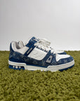 Louis Vuitton Trainer in Denim Blu 7.5