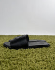 Sandali Slide Chrome Hearts in pelle Nero 45