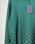 Felpa Louis Vuitton Size XXL verde e bianca