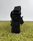 Borsa a tracolla Christian Dior Saddle con pattina Nero
