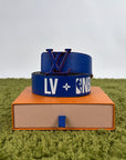 Cintura Louis Vuitton X NBA Blu Marrone 95/38 110cm
