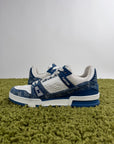 Louis Vuitton Trainer In Denim Blu 8