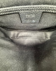 Borsa a tracolla piccola saddle Christian Dior Nero