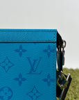 Mini Borsa a tracolla Louis Vuitton Gaston Azzurra