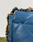 Borsa Chanel 19 Trapuntata in Pelle Azzurra