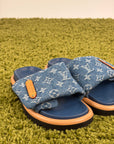 Ciabatte louis vuitton Mule bassa pool pillow Size 35 azzurre e blu