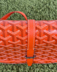 Borsa Goyard Belvedere PM in tela Goyardine Arancione