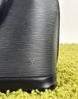Borsa Alma PM in pelle epi Louis Vuitton Nero
