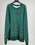 Felpa Louis Vuitton Size XXL verde e bianca