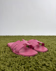 Sandali Piatti Hermès Oran in pelle Rosa 37