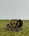 Cintura Gucci Monogram Beige 90/36