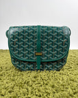Borsa Goyard Belvedere PM in tela Goyardine Verde