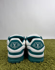 Louis Vuitton trainer maxi Size 10.5=44.5 calza 45/45.5 bianche e verdi
