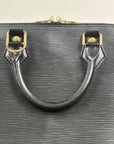 Borsa Alma PM in pelle epi Louis Vuitton Nero
