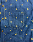 Completo Louis Vuitton In Denim Camicia S Pantaloncino 30