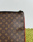 Pochette A4 multi tasca Louis Vuitton Marrone Multicolor