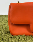 Borsa Ferragamo Gancini Chain Arancione