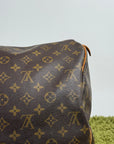 Borsone Keepall Louis Vuitton 55 vintage Marrone
