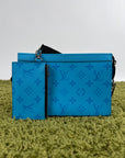Mini Borsa a tracolla Louis Vuitton Gaston Azzurra