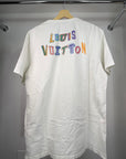 T shirt Louis Vuitton X NBA Size XXL bianca e multicolore