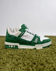 Louis Vuitton Trainer In Denim Verde 8