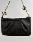 Borsa Fendi Baguette in tela Marrone
