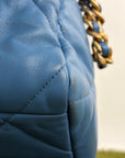 Borsa Chanel 19 Trapuntata in Pelle Azzurra
