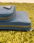 Borsa a tracolla Prada Smartphone Case Blu