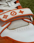 Louis Vuitton Trainer in Denim Arancione 9