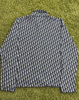 Polo Christian Dior in Jacquard Bianco Blu Navy S