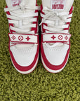 Louis Vuitton Trainer in denim Rossa 7.5 - Second Hand Di Fiore