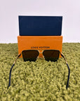 Occhiali Louis Vuitton 1.1 evidence Metal Square neri e oro