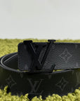 Cintura Louis Vuitton In pelle Nera 110cm