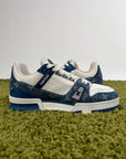 Louis Vuitton Trainer In Denim Blu 7.5