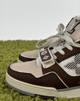 Louis vuitton trainer 6=40 calza 41 marrone bianco e panna
