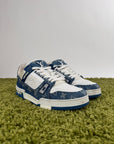 Louis Vuitton Trainer in denim Blu 8