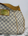 Louis Vuitton galliera bianca in cavavas damier