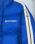 Moncler X Palm angels Size 5=XL blu e bianco